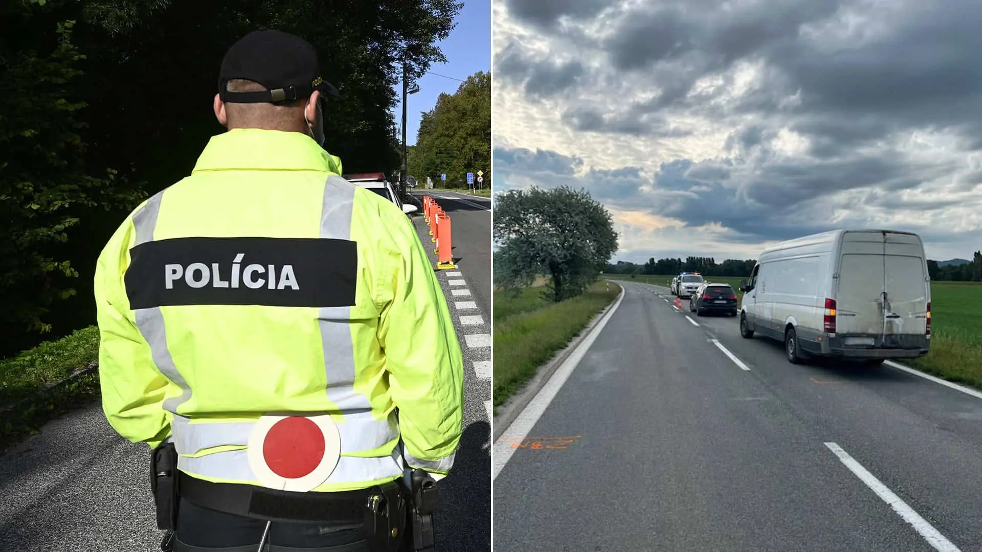 nehoda policajt auto zrážka chodec