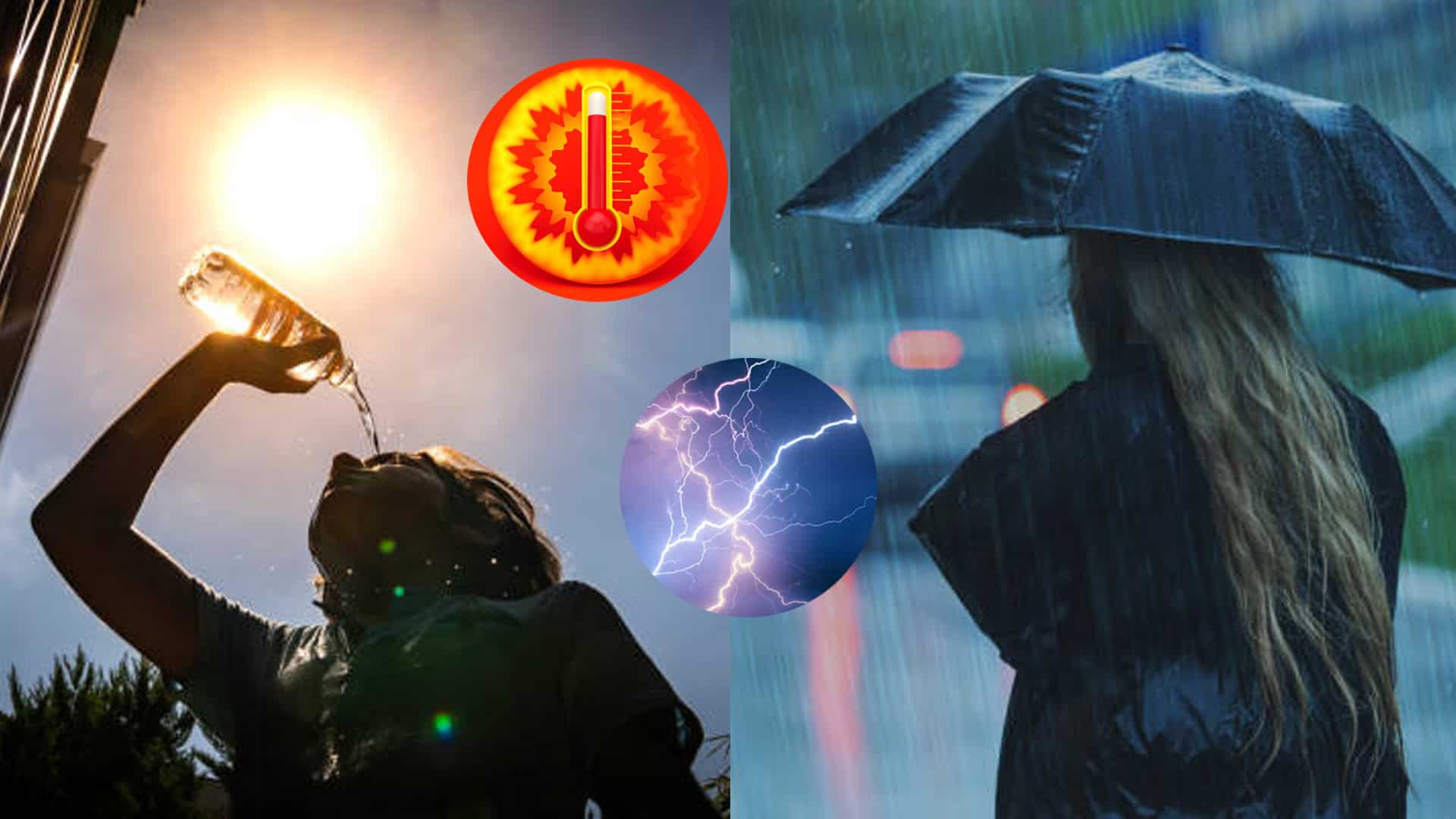 počasie teplo búrky dážď