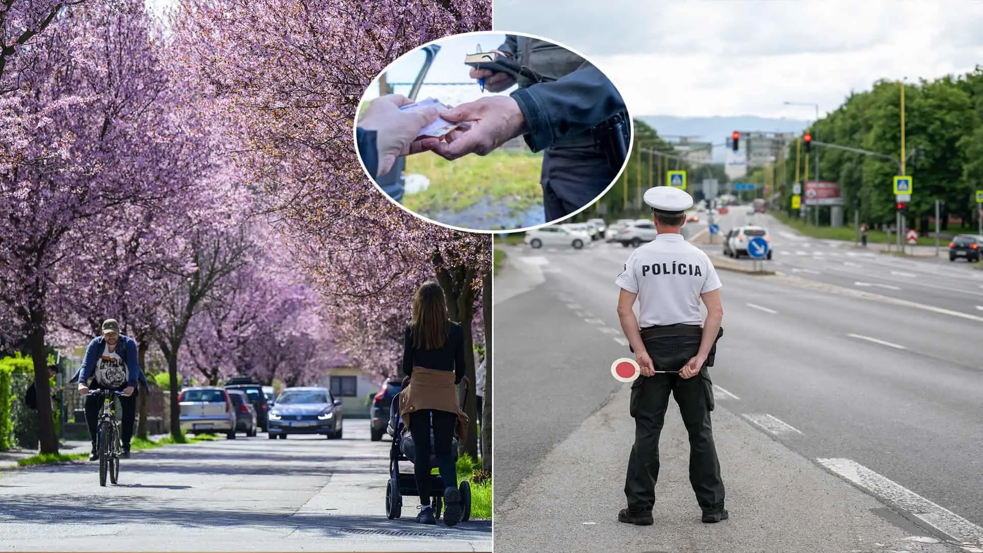policajt kontrola doprava cyklista pokuta peniaze doklady