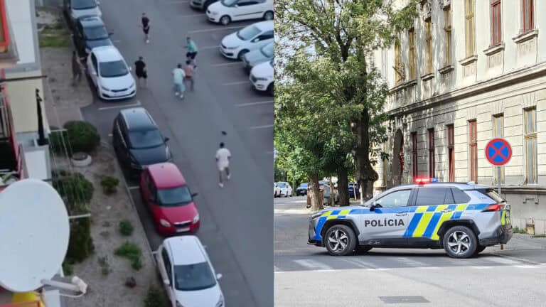 polícia incident sídlisko Nové Zámky bitka