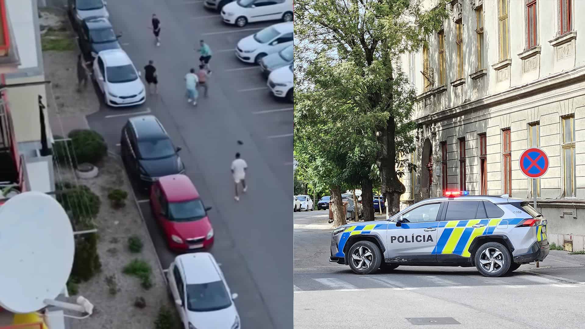 polícia incident sídlisko Nové Zámky bitka