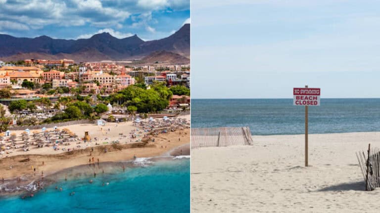 tenerife pláž zákaz