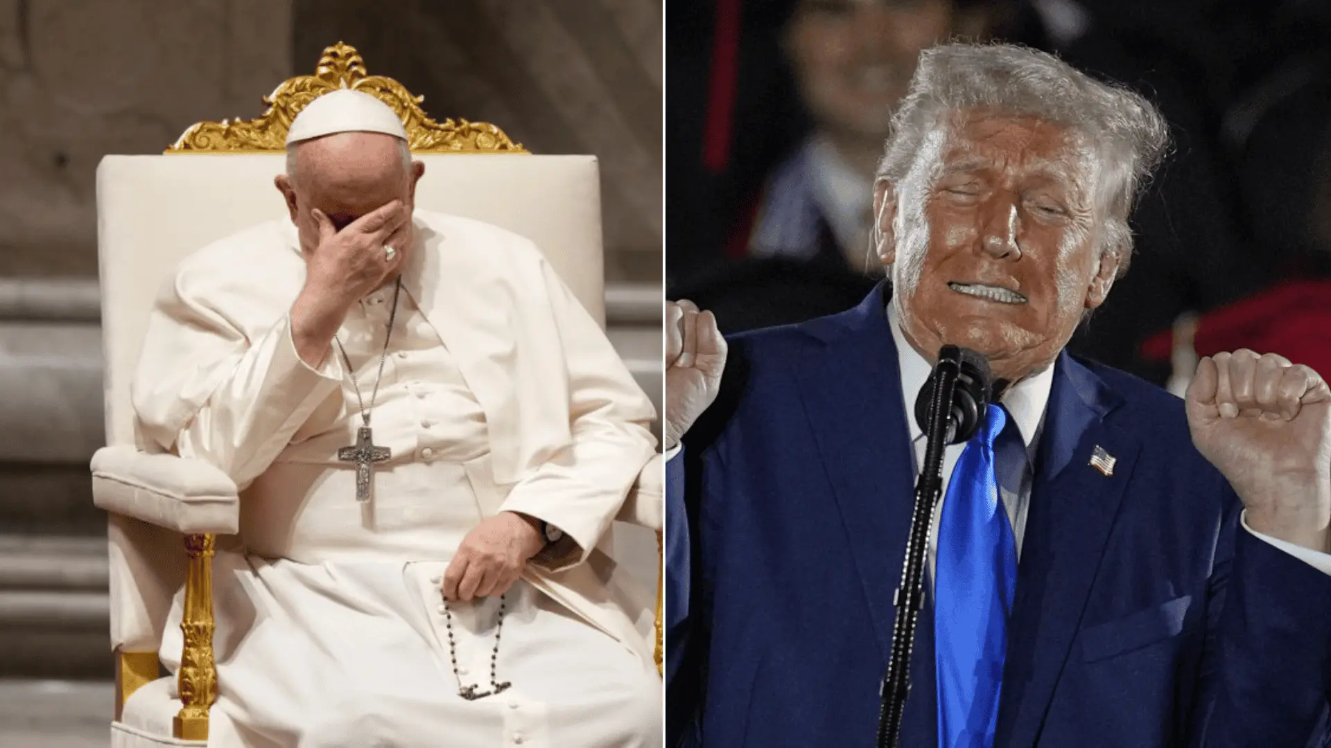 trump-pápež