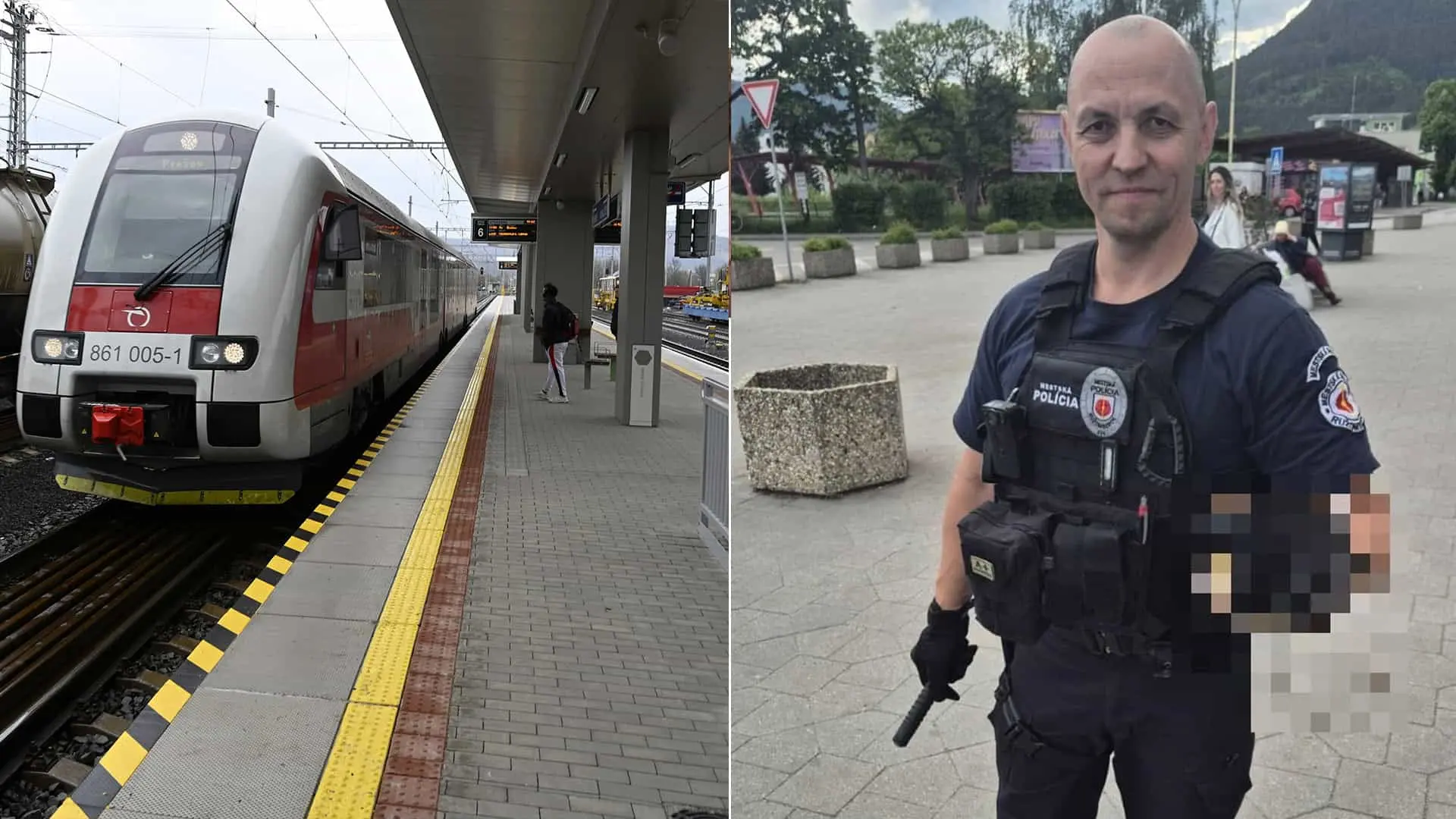 vlak stanica had policajt