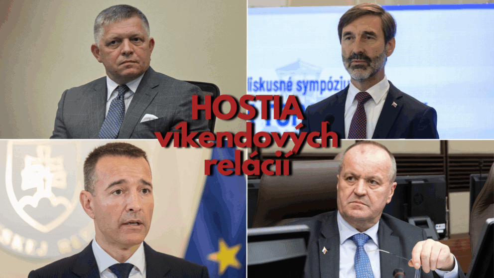 Na snímkach Robert Fico. Juraj Blanár, Tomáš Drucker a Peter Gajdoš.