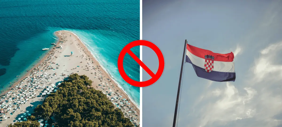 Chorvátsko, Istria, pláž, zatvorenie, výkaly