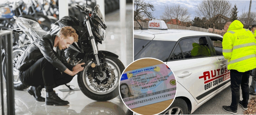 motorka, vodičák