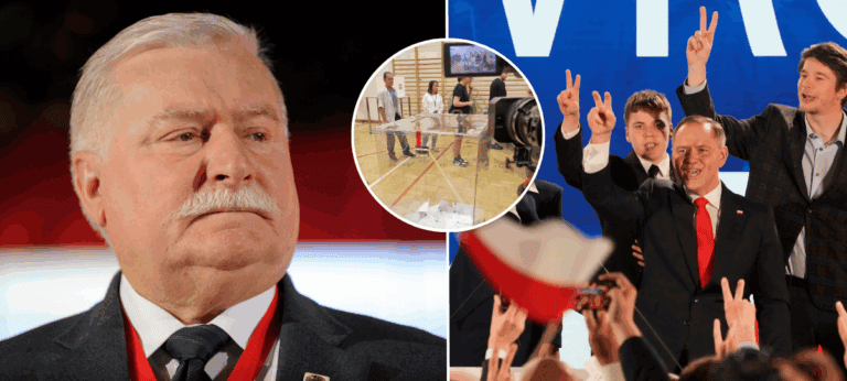 Poľsko, voľby, sfalšované, Walesa, Nawrocki