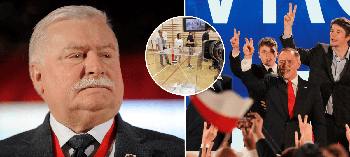 Poľsko, voľby, sfalšované, Walesa, Nawrocki