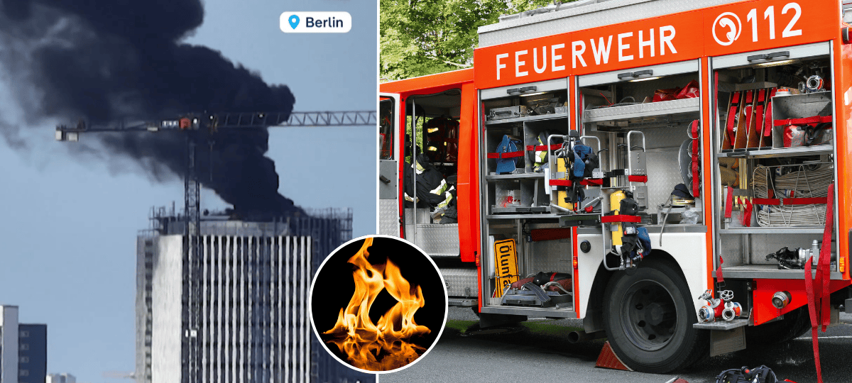 Berlín, požiar