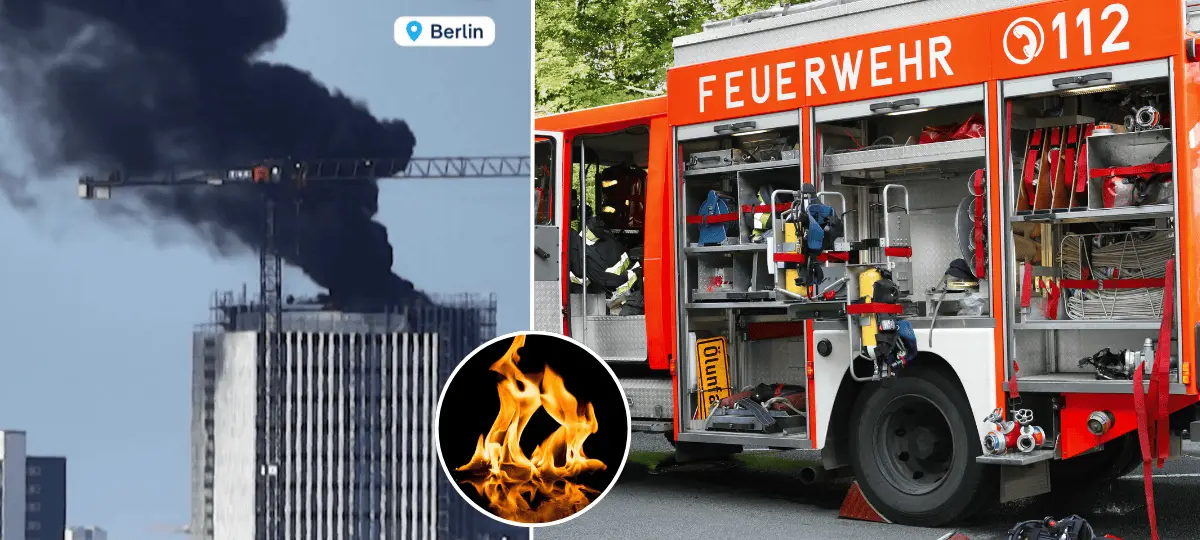 Berlín, požiar