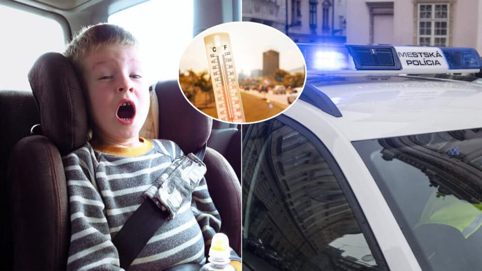 auto dieťa polícia