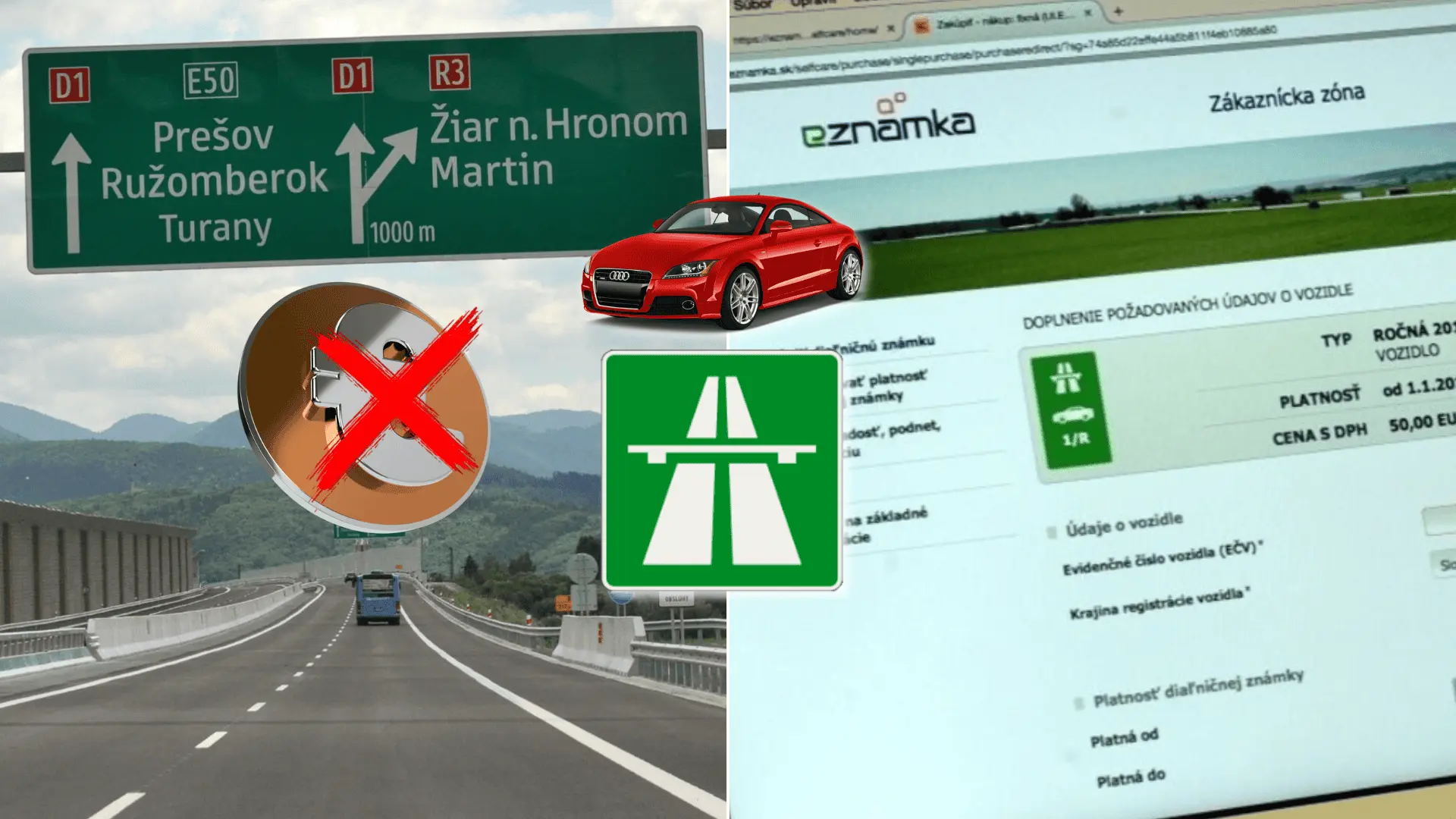diaľnica-známka