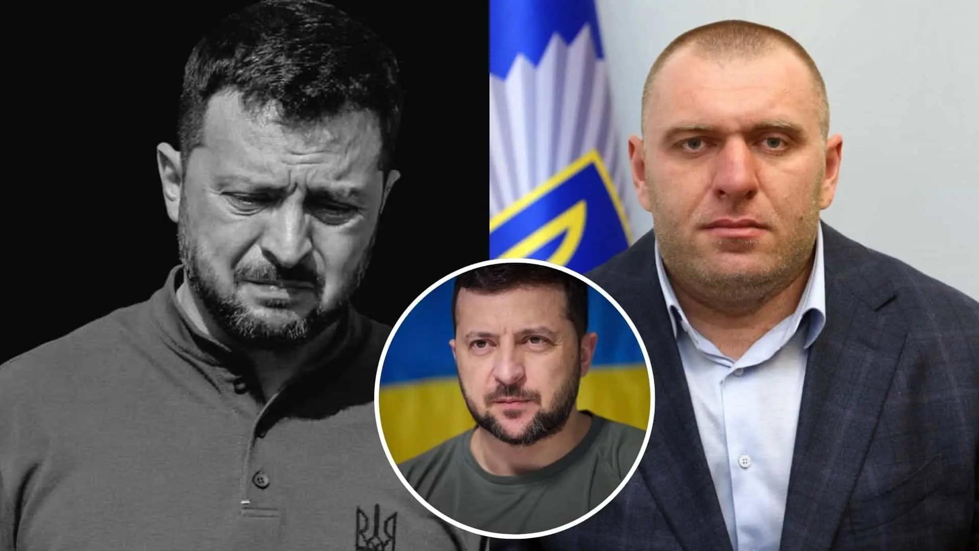 Ukrajinský prezident Volodymyr Zelenskyj (vľavo) a šéf ukrajinskej tajnej služby SBU Vasyľ Maľuk (vpravo).