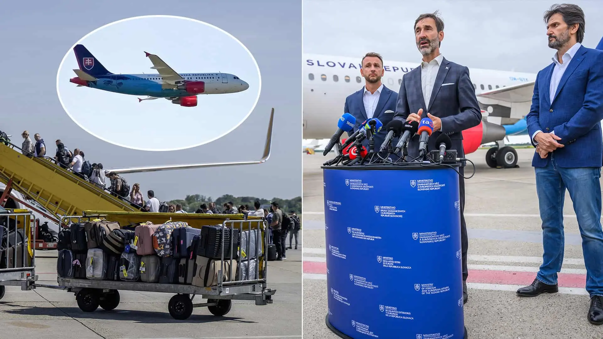 lietadlo Blanár evakuácia Slovákov z blízkeho východu