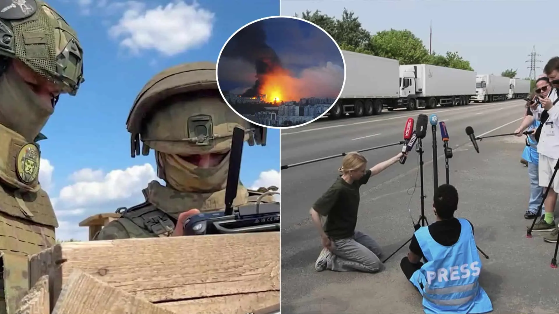 rusko ukrajina konvoj telá