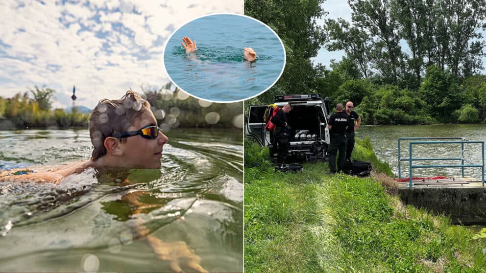 topenie rybník polícia potápači