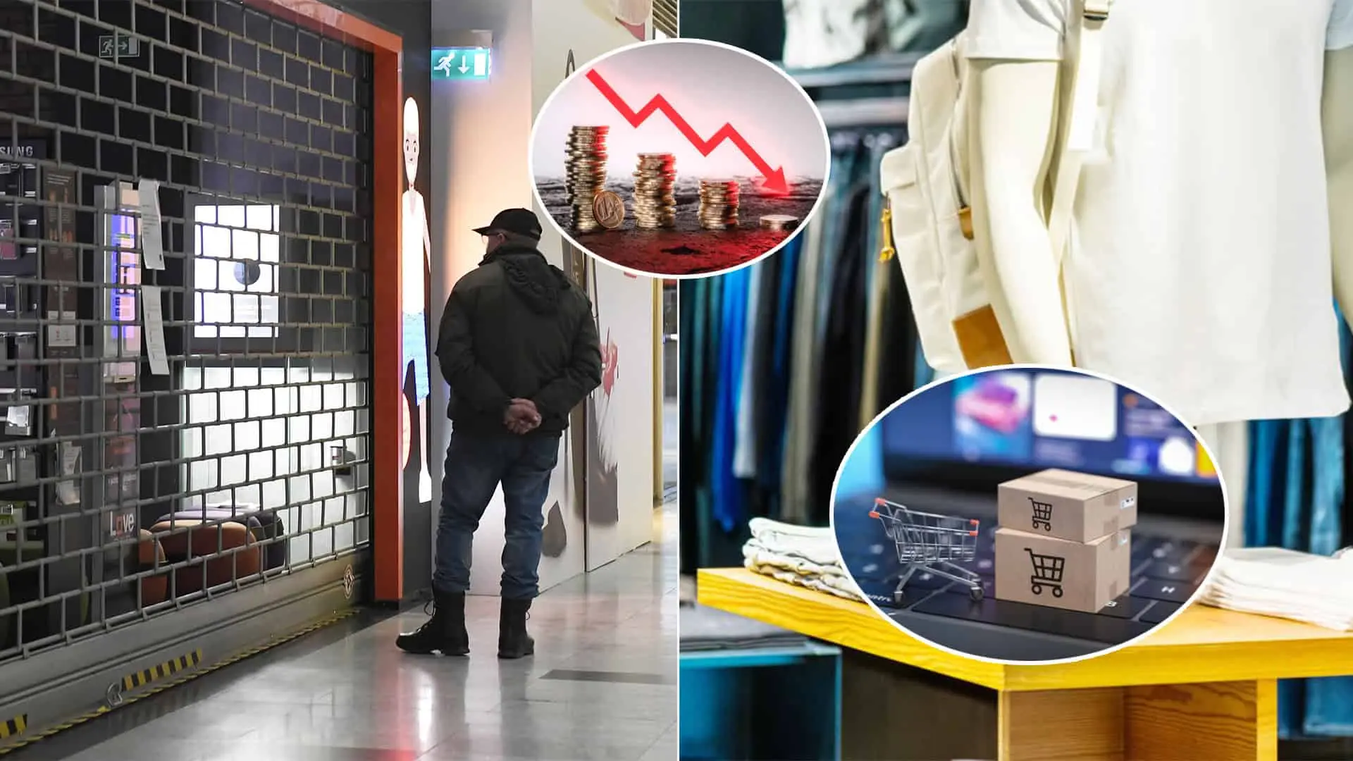 predajňa tržby pokles peniaze eshop