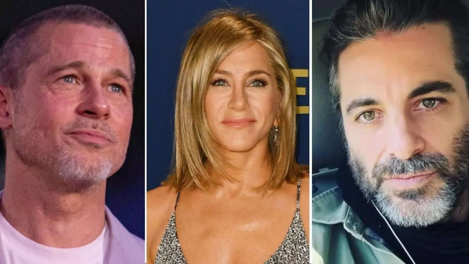 Brad Pitt, Jennifer Aniston a Jim Curtis
