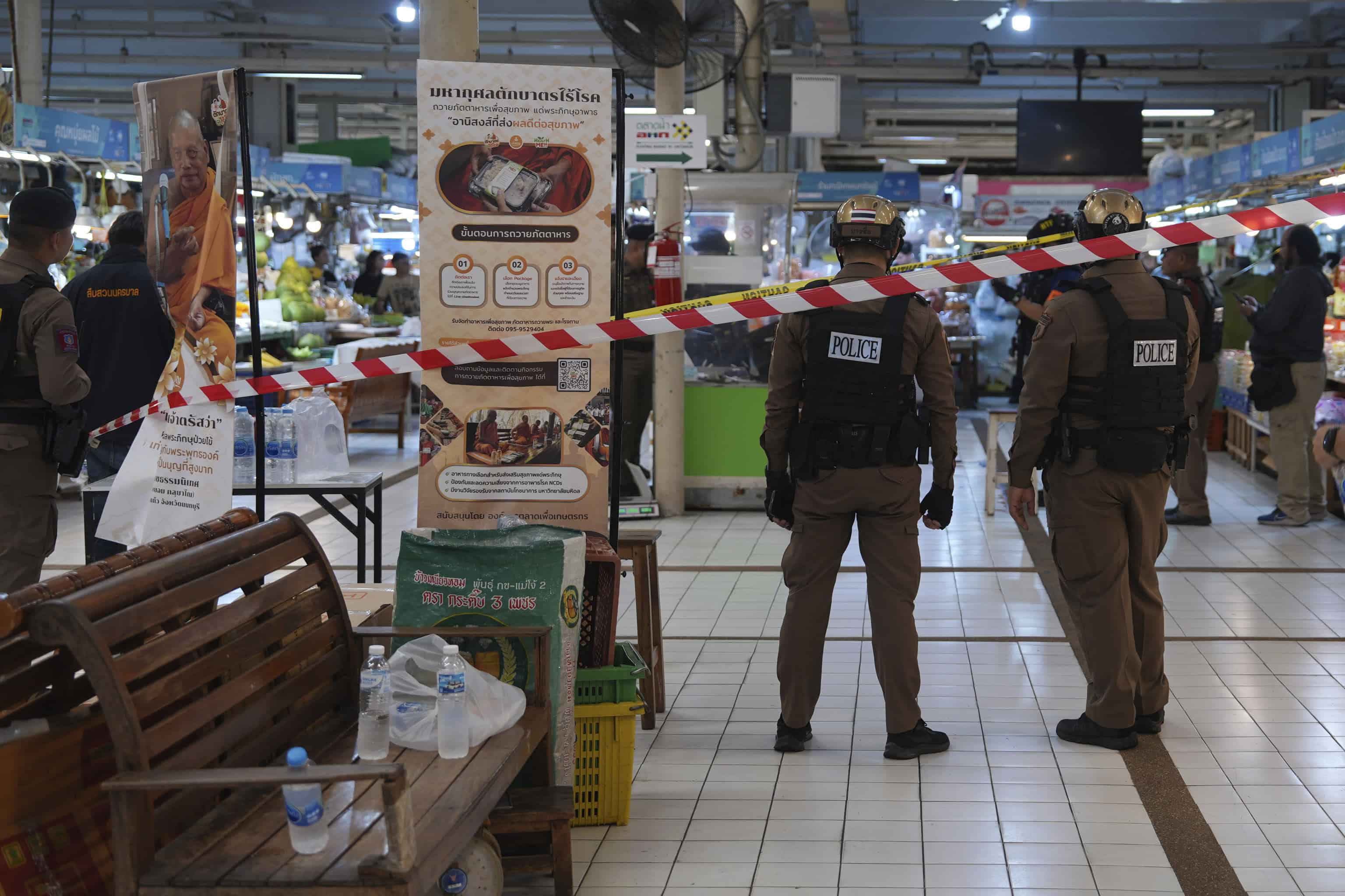 Thajsko streľba Bangkok trh