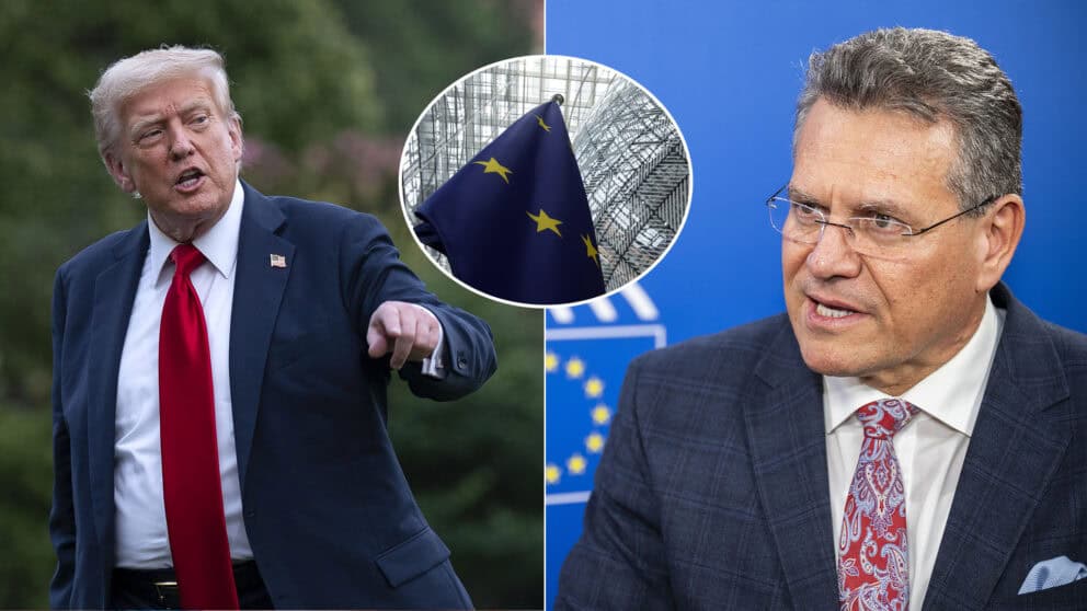 Trump Šefčovič Európska Únia