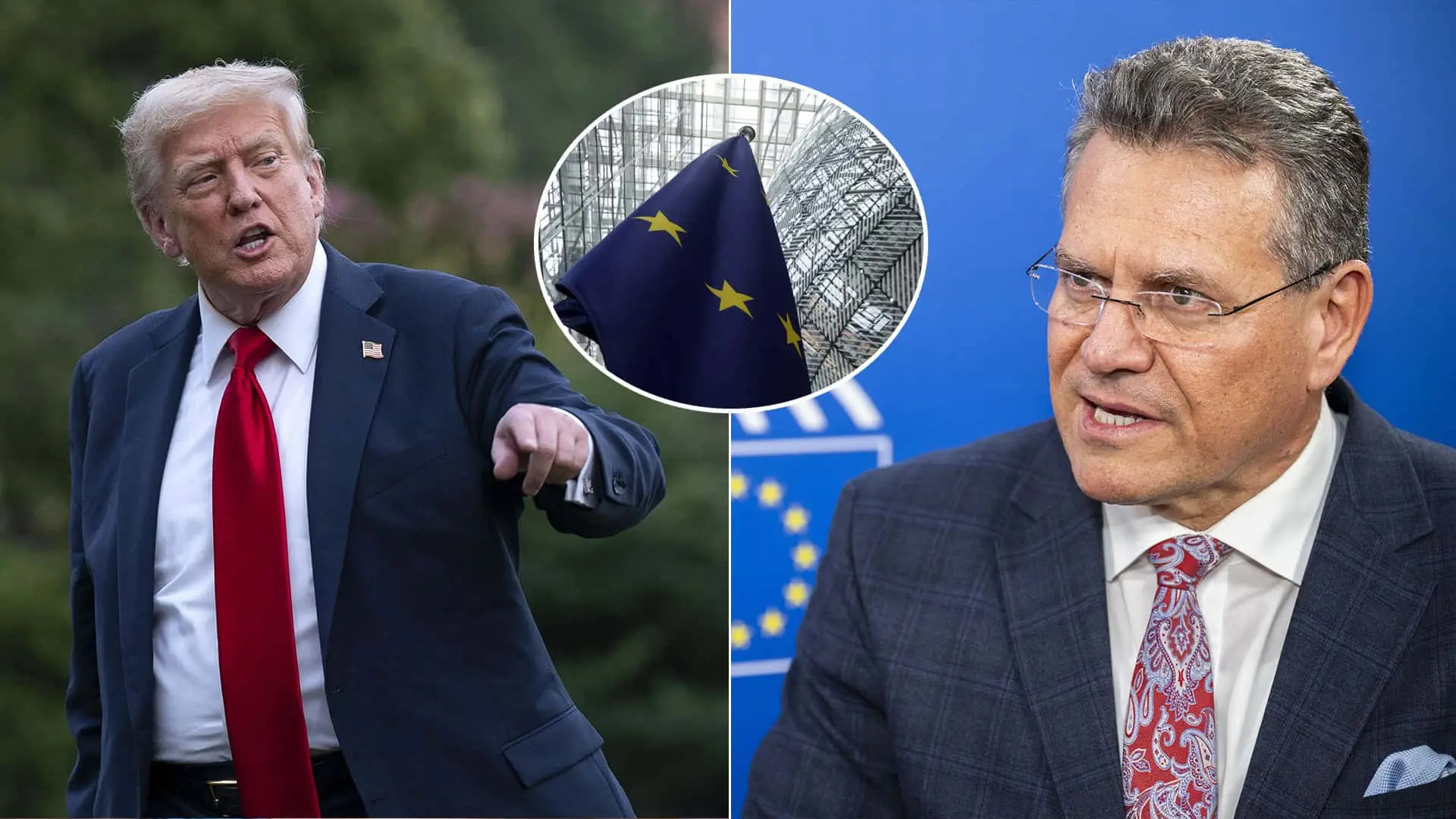 Trump Šefčovič Európska Únia