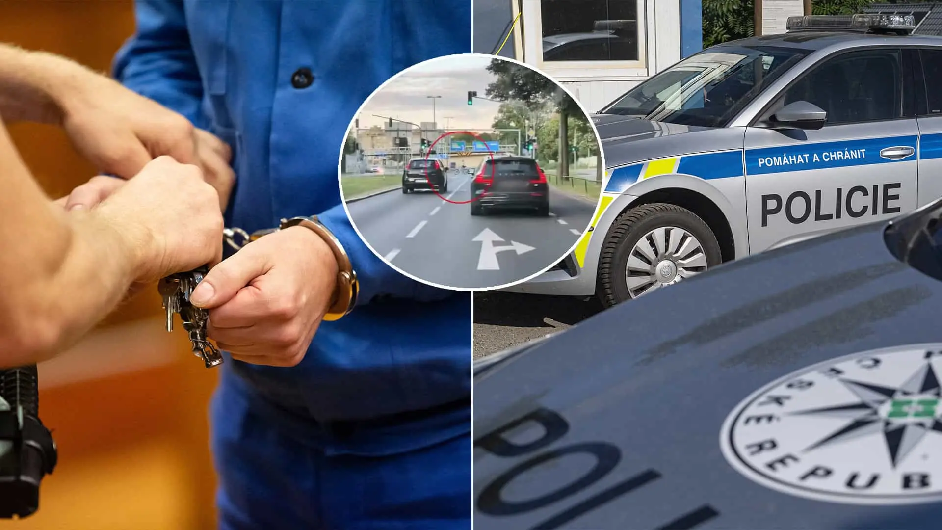 českí policajti cyklista zlodej drogy Praha