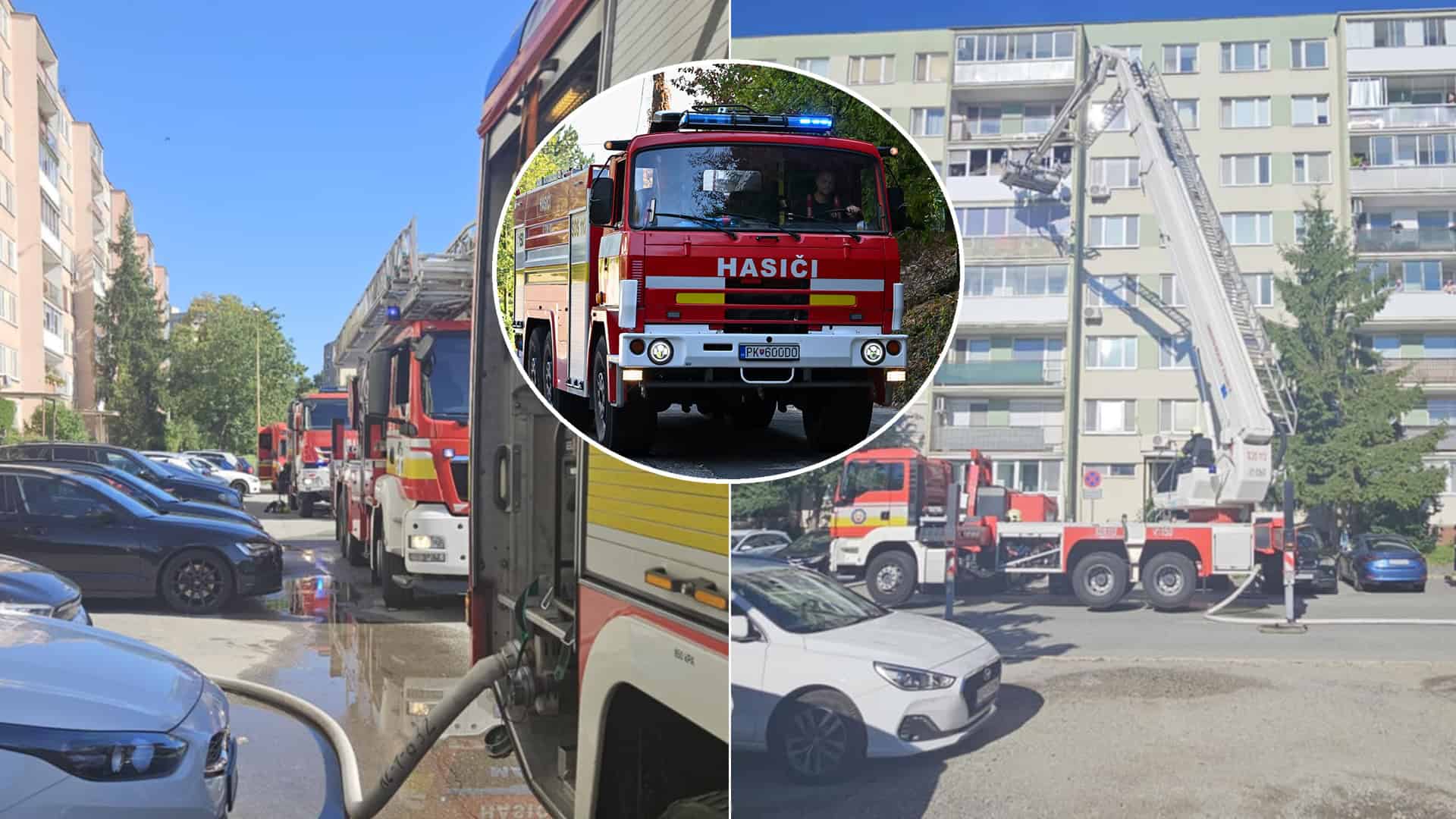 hasiči požiar bytovka