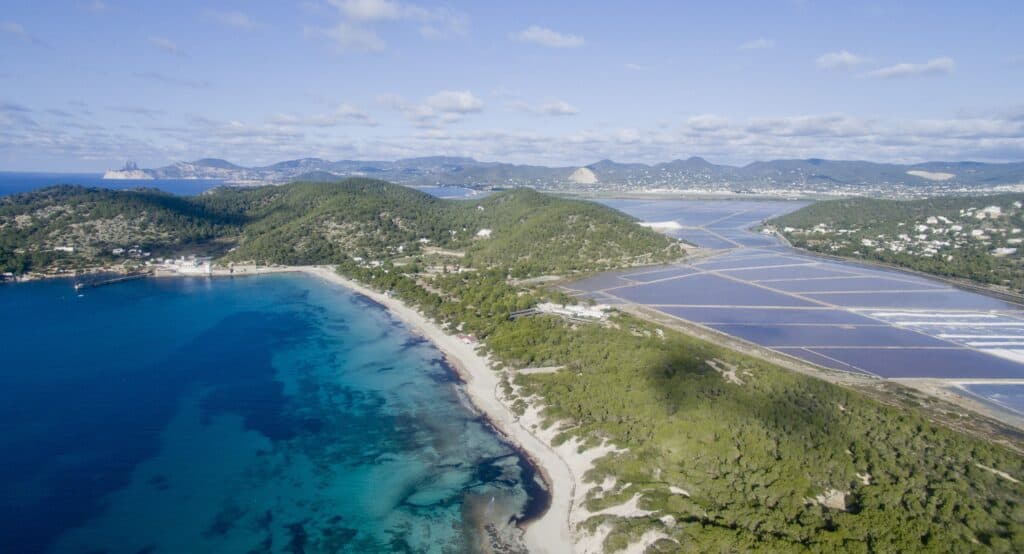 Soľné pláne Las Salinas, Ibiza. Zdroj: X/Discover Ibiza