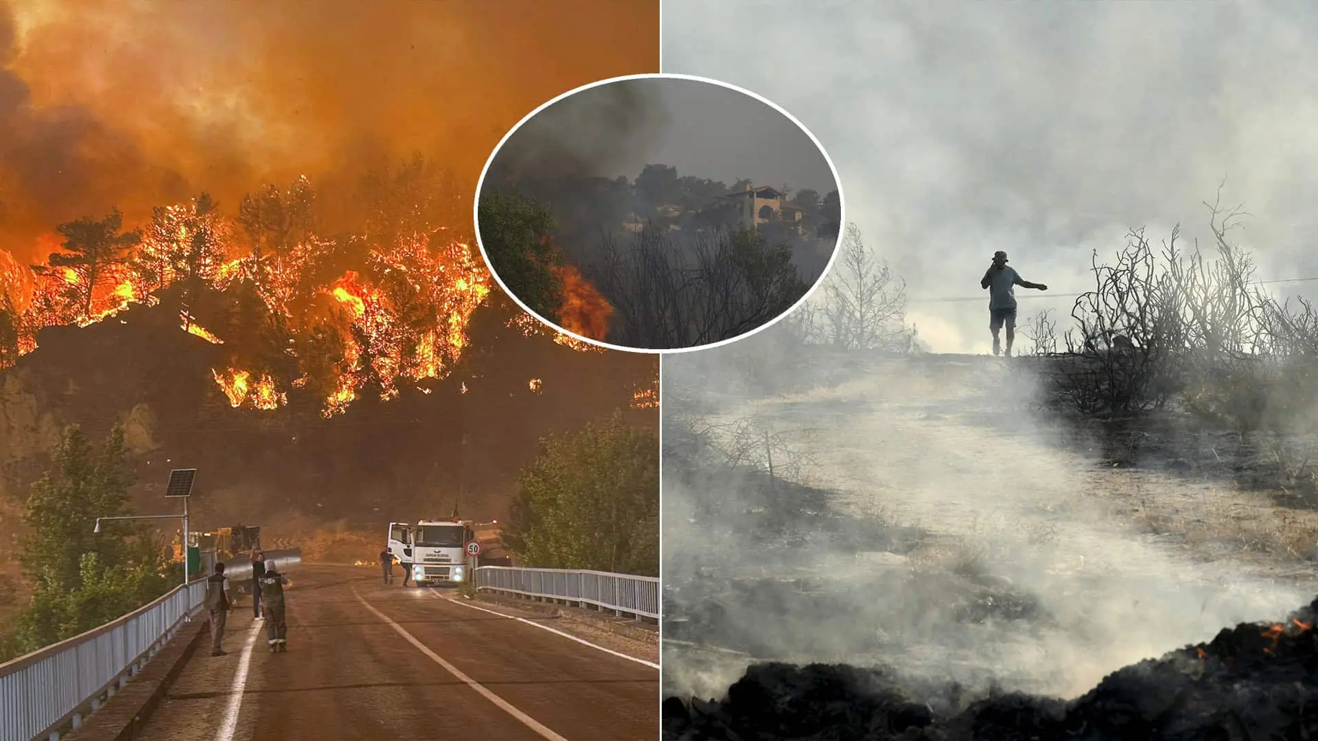lesné požiare Turecko Cyprus