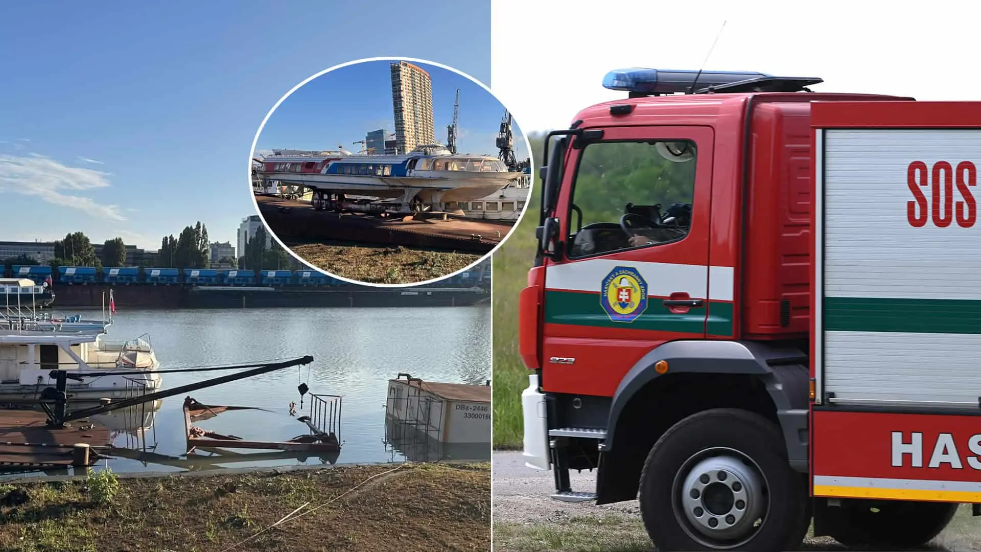 ľod Raketa Bratislava prístav potopenie