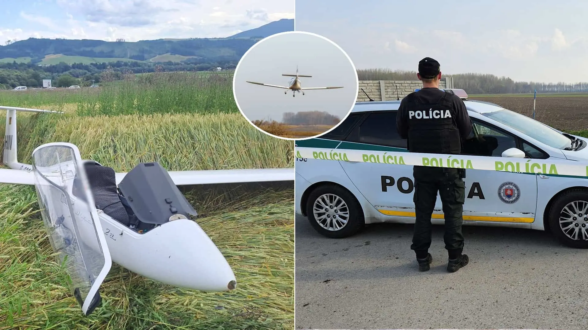 malé lietadlo polícia