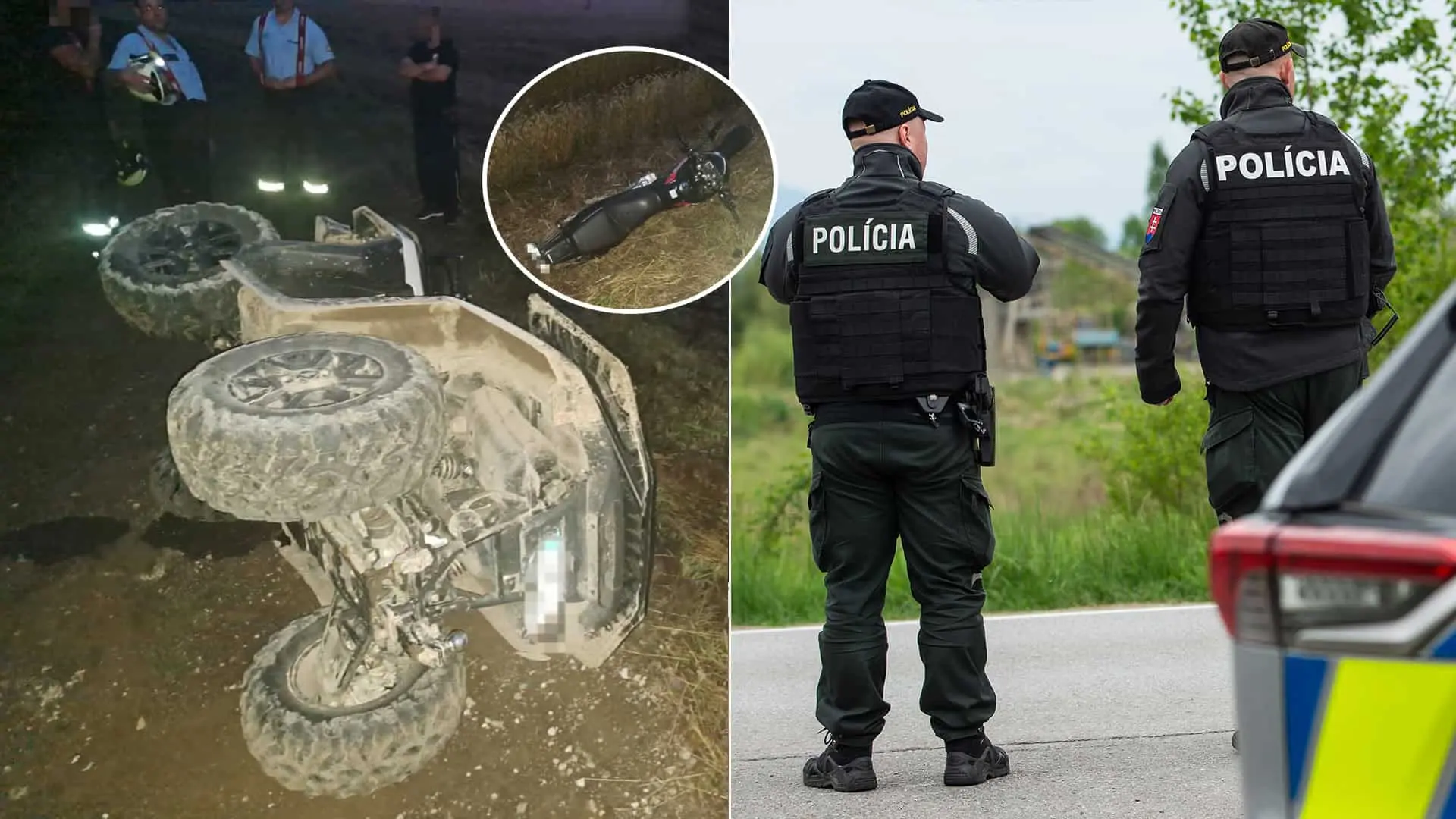 nehoda motorka polícia