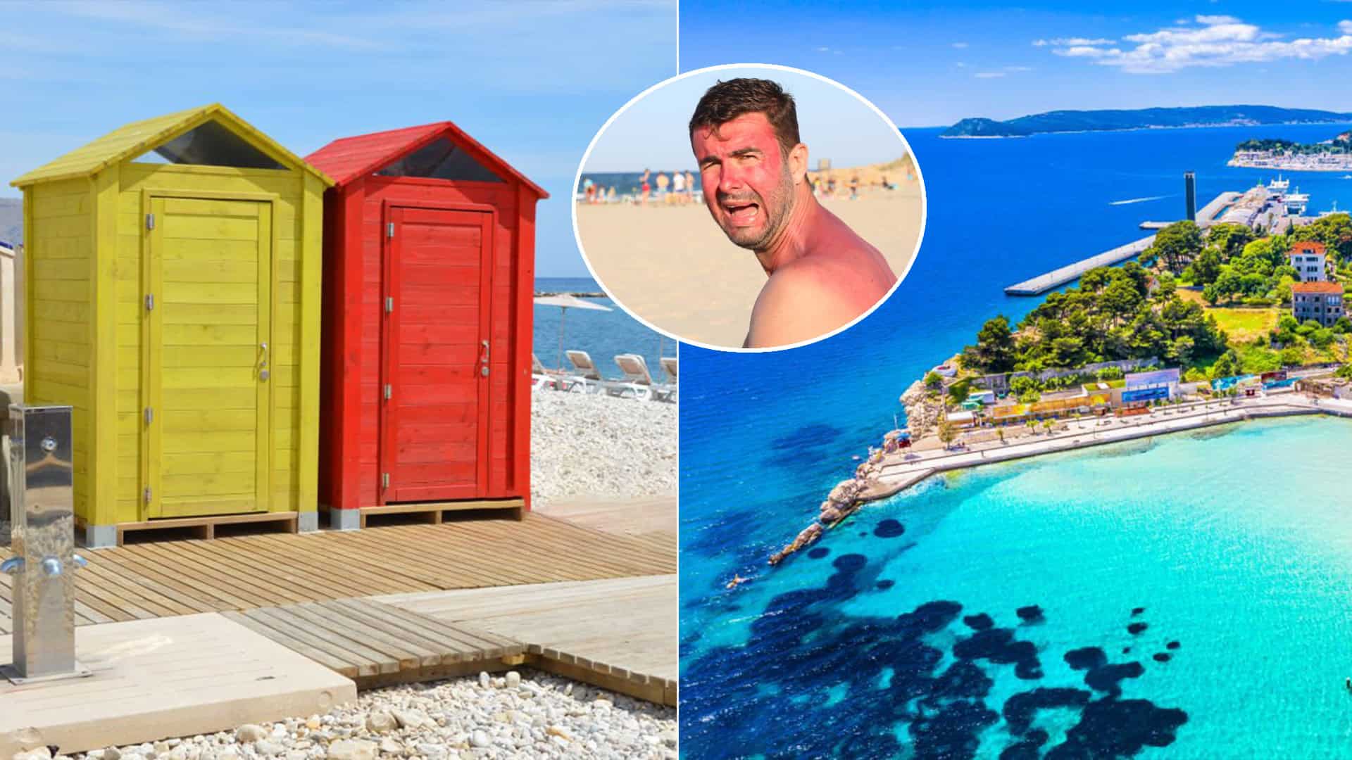 kabínky pláž Split