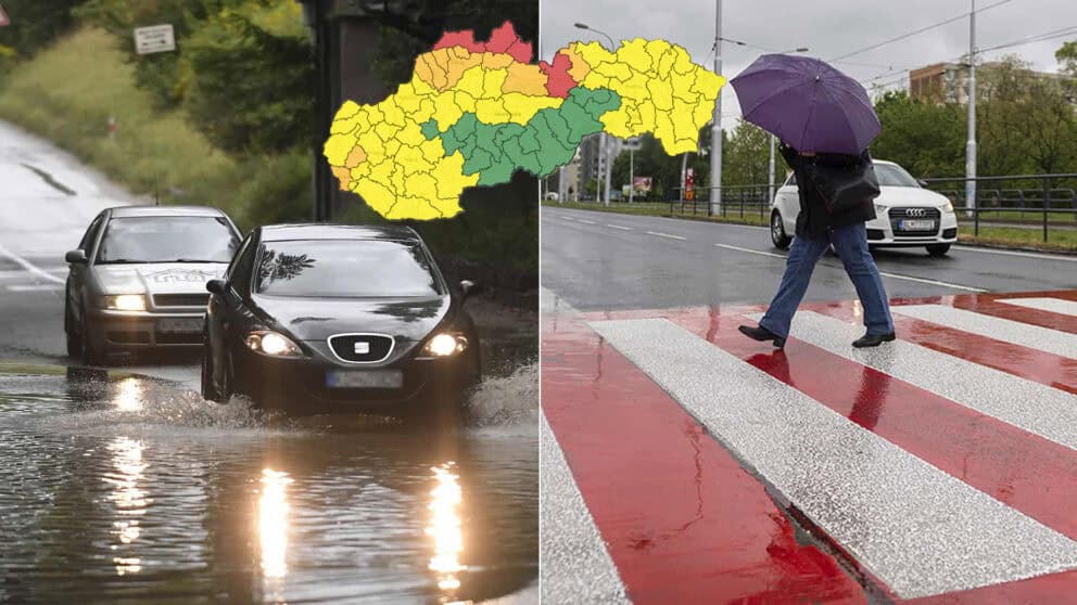 počasie dážď búrka záplava