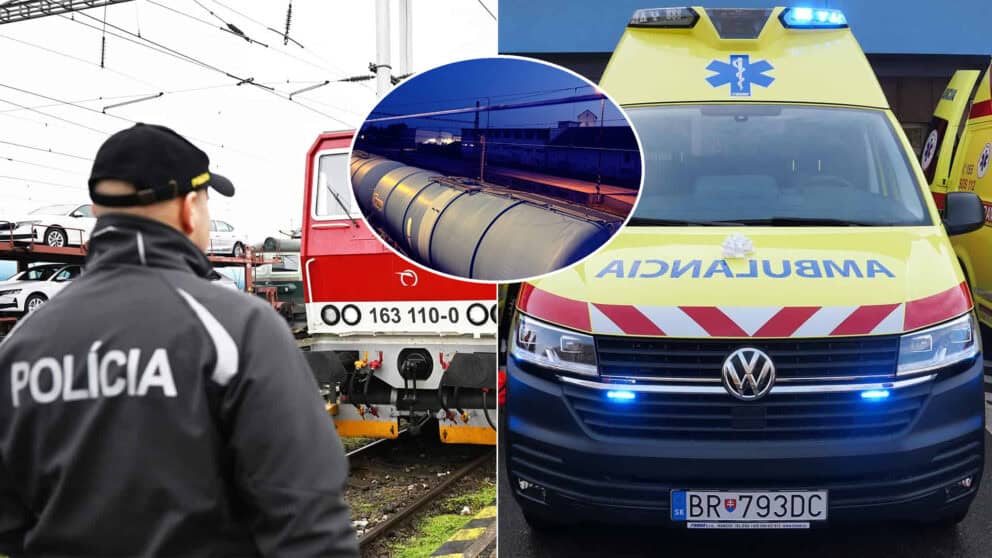 vlak policajt sanitka