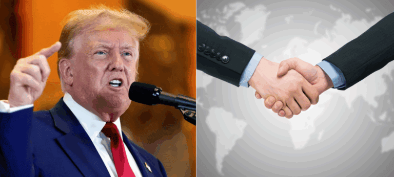 Trump, podanie rúk
