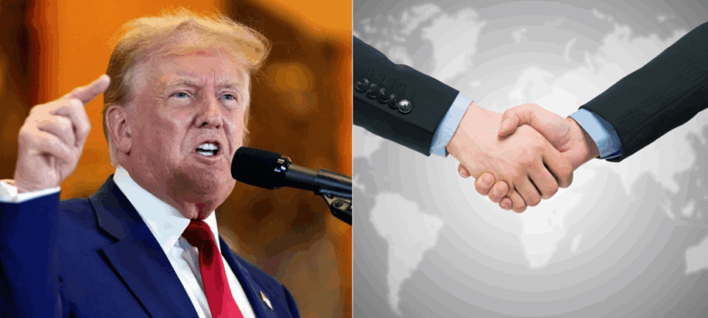 Trump, podanie rúk