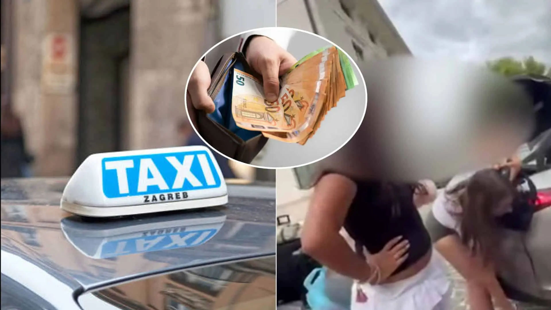 taxi Chorvátsko peniaze