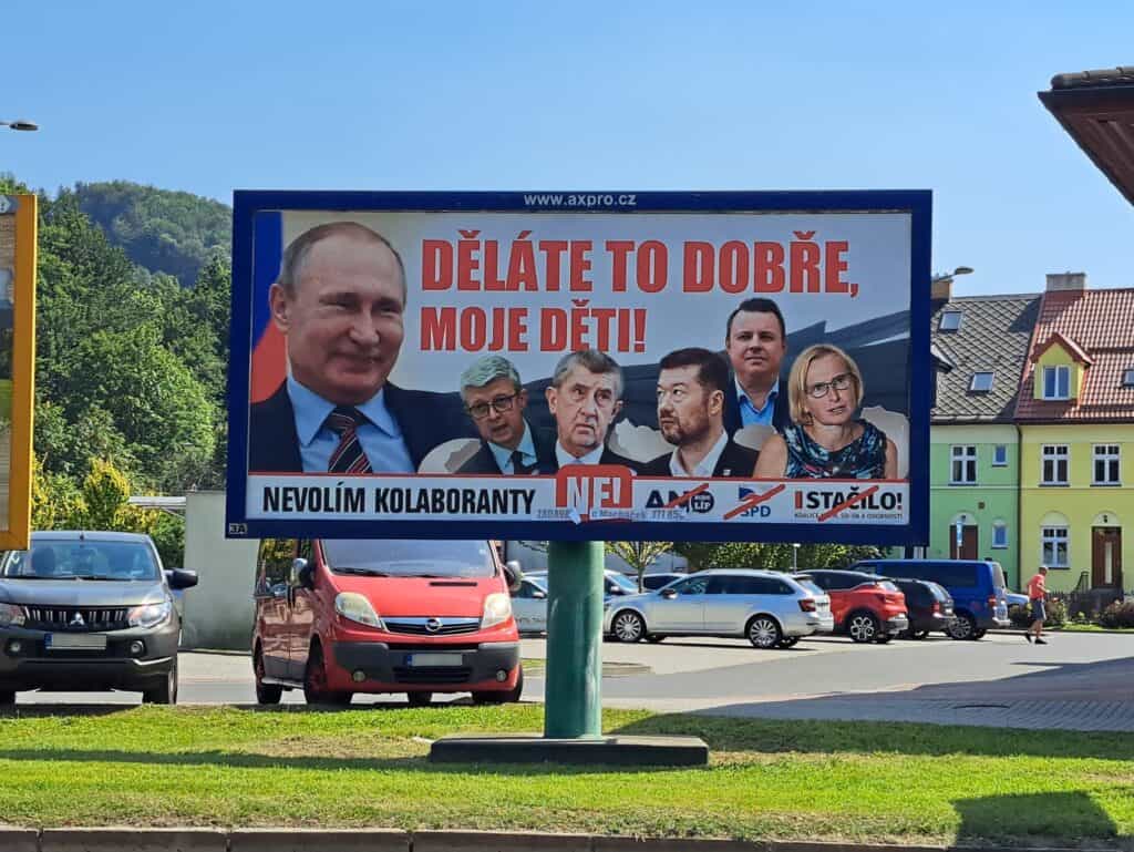 billboard, Česko, voľby