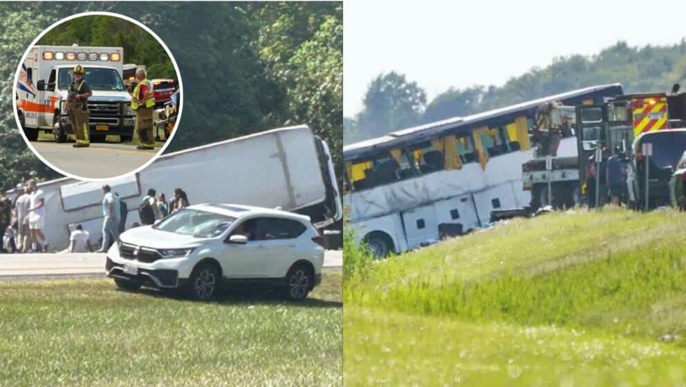 Havaroval autobus s približne 50 turistami