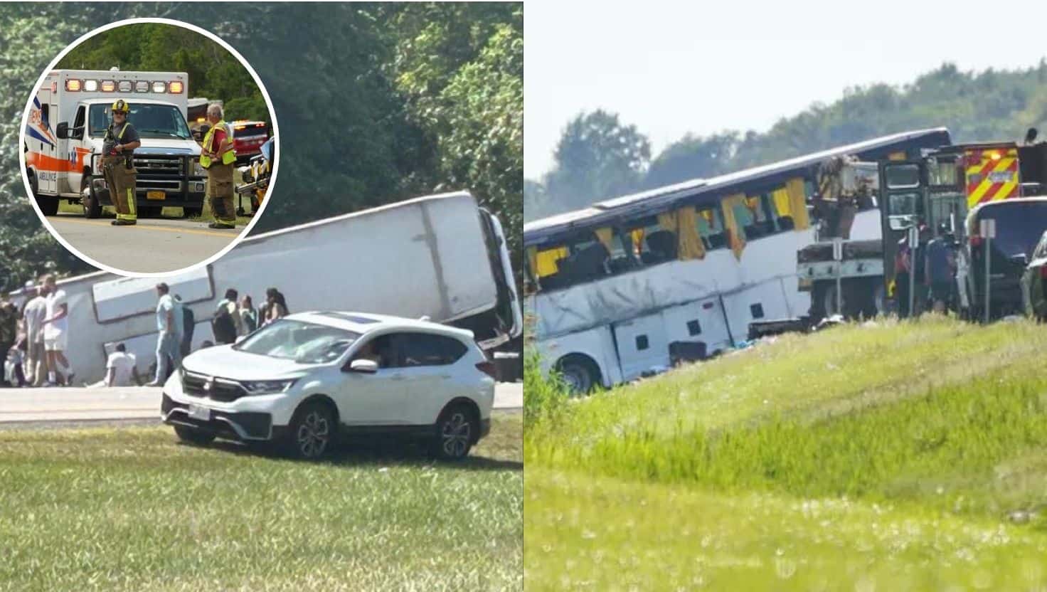 Havaroval autobus s približne 50 turistami