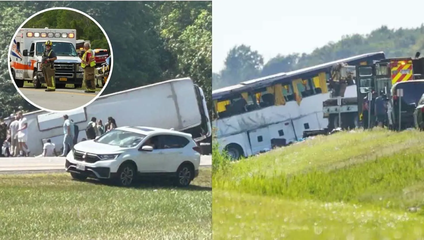 Havaroval autobus s približne 50 turistami