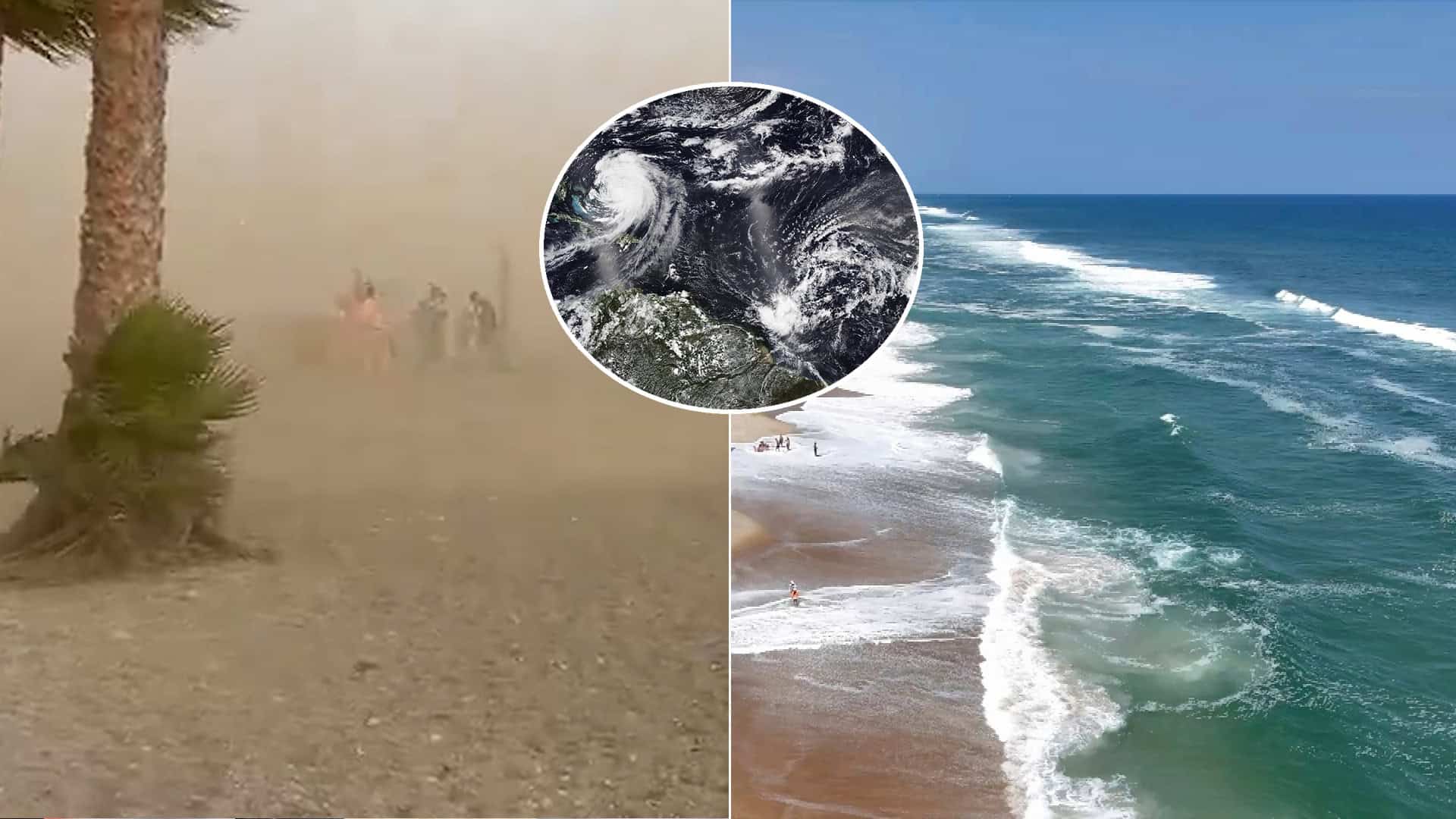 Španielsko pláž Satanova búrka