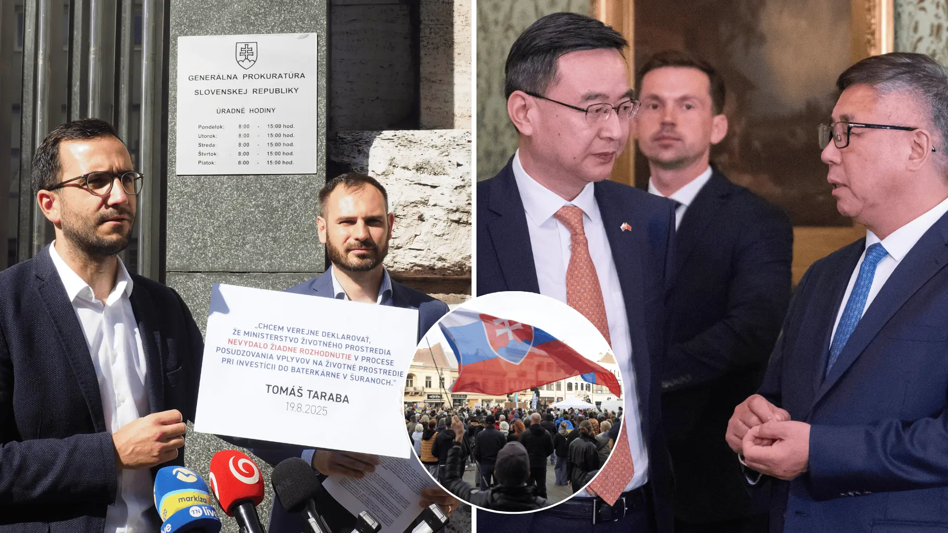 baterkáreň, Šurany, protest