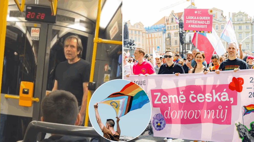 Praha, električka, hádka