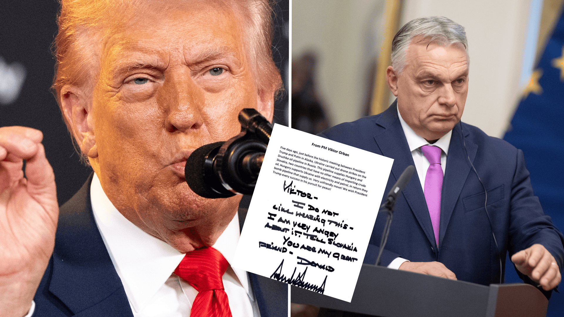 Trump, Orbán, list