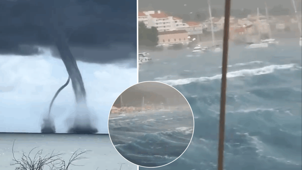 tornádo, Jadran, búrky