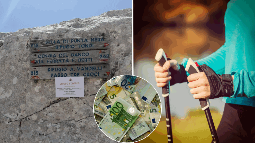 Alpy, turista, pokuta