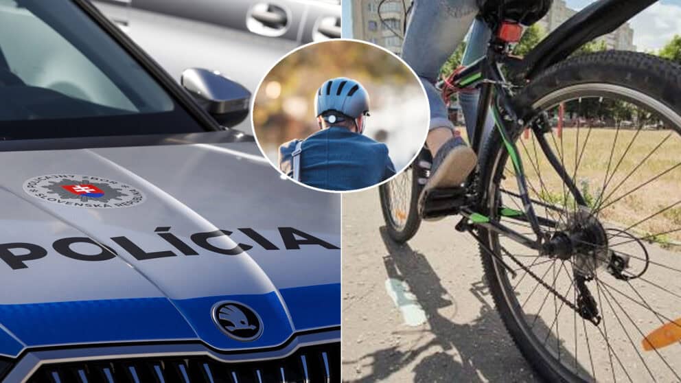 bicykel nehoda prilba polícia